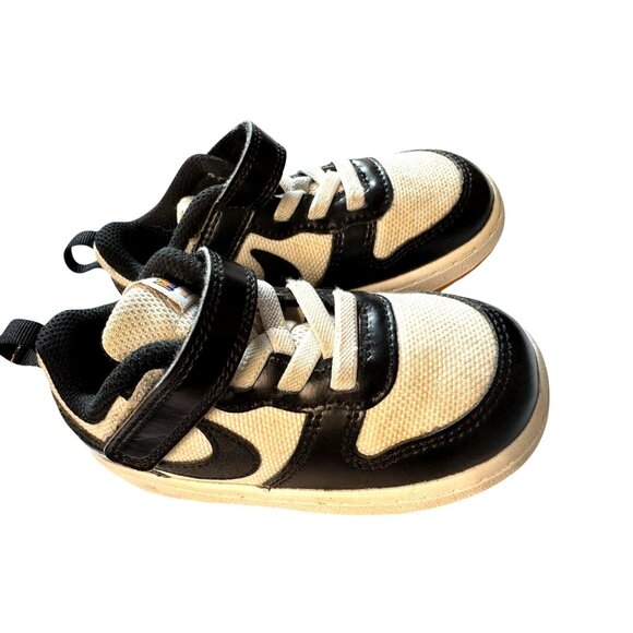 Nike Court Player One Billy Borough Low 2 White Black Panda Size 7c - Picture 2 of 7